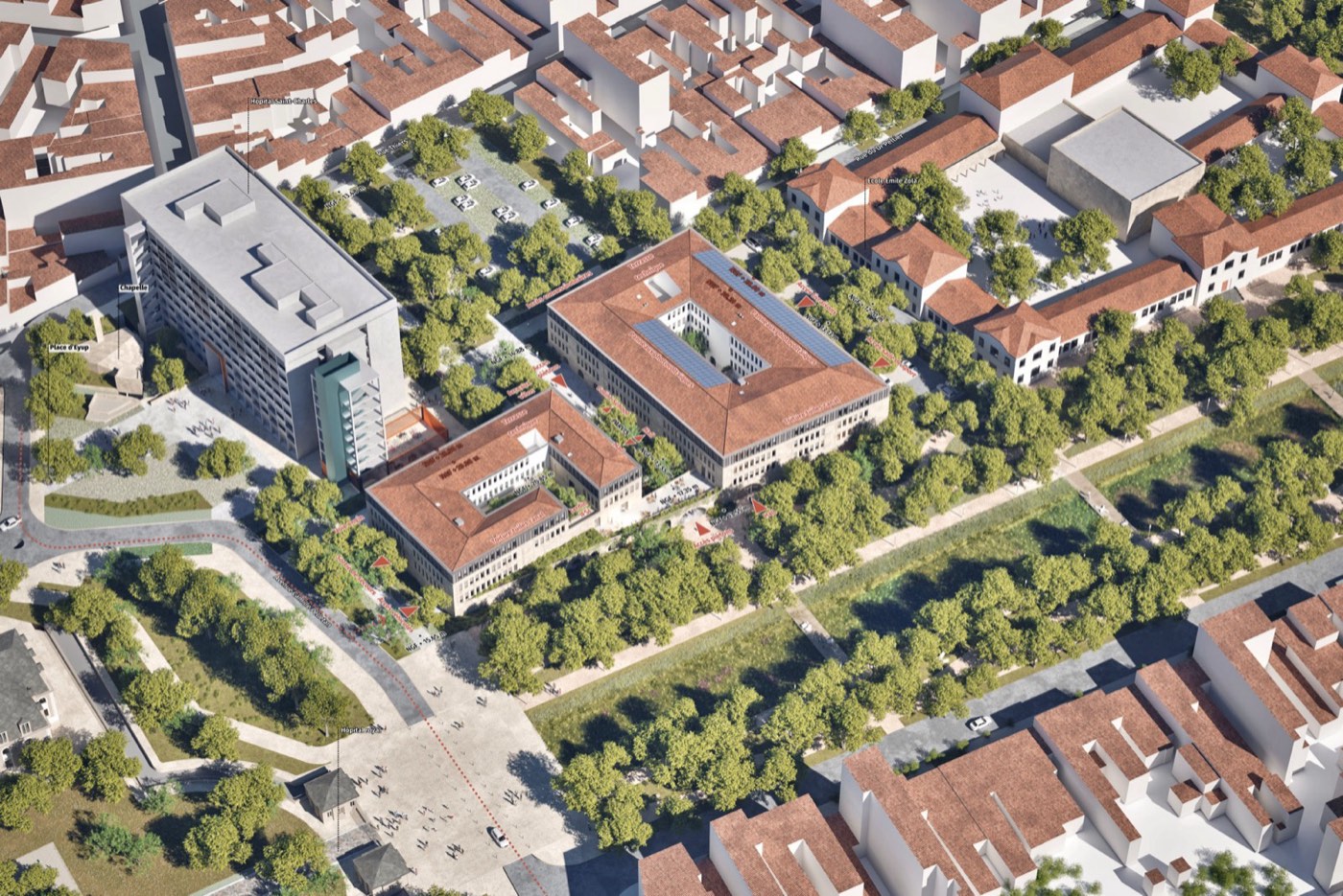 Vue aérienne du Campus Avenir Kairos à Rochefort
