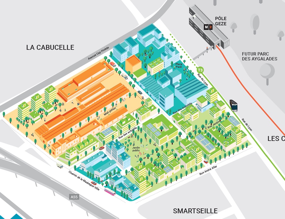 Organisation du quartier des Fabriques