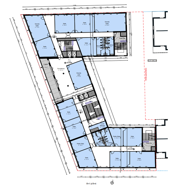 Étages R+1 à R+4 – Campus Littoral